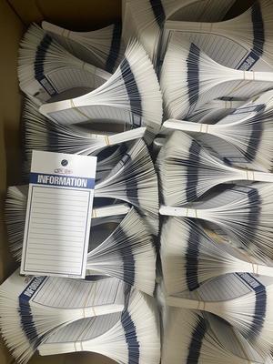 Custom Information Tag Waterproof PVC Durable Double Sides Printing Safety Tag