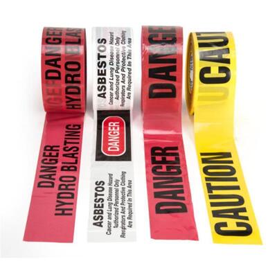Custom Printed Logo Danger Tape PE Roll Non-adhesive Barricade Tape