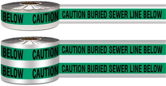 Custom Printed Logo Underground Detectable PE Waterproof  Warning Tape for Warning