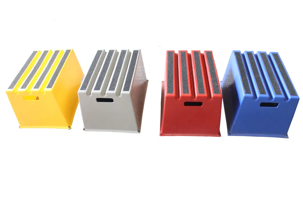 Safety Step Stool Heavy Duty Non-Slip Industrial Plastic Single Step Stool