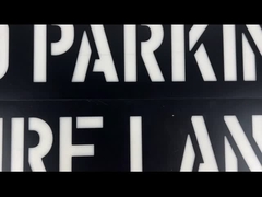 Verkehr PVCplastikbuchstabe-Schablone für Schwarzes des öffentlichen Orts