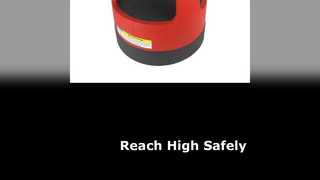 Roter 15-Stufenhocker mit einer Kapazität von 300 Pfund