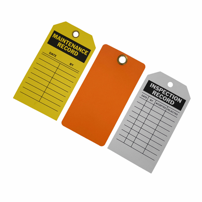 Custom Plastic Safety Tag mit langlebiger Haltbarkeit und Logo Branding