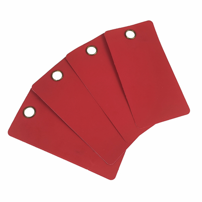 Personalisiertes PVC-Sicherheitseintrag mit String-Bindungen 3in*6 1/4in Dauermaterial und Logo