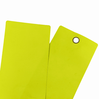 Customized PVC Safety Tag With String Ties 3in*6 1/4in Durable Material And Logo