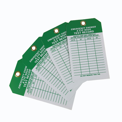 Custom Design Logo Kunststoff-Tag PVC-Rechteck Wasserdichtes Warnzeichen Sperrzeichen