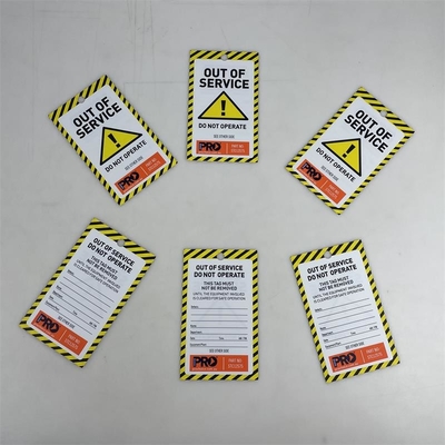 Kunststoff-Tag Doppelseitiges Drucken PVC Wasserdichtes Dauerhaftes Tag Für Industrie