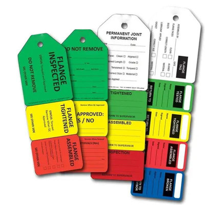 Gewerbliche Flansch-Tag Polyester Wasserdicht Kunststoff-Tag für für industrielle Verwendung