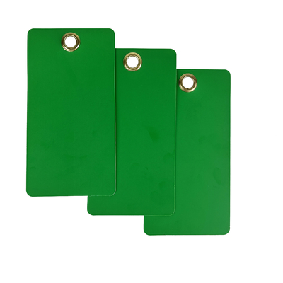 Individuell bedrucktes, leeres PVC-Etikett  Wasserdichtes, langlebiges Absperr-Kunststoffetikett