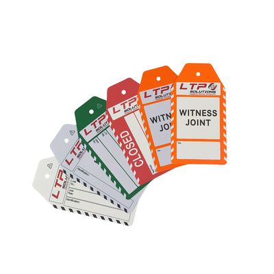 Polypropylen-Etikette PVC-Risssicherung Doppelseitiges Drucken Kunststoff-Etikette zur Warnung