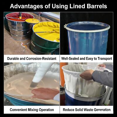 Food Grade LDPE Clear Plastic Round Bottom 5 Gallon Bucket Liner Liquid Bag