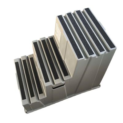 Stabiler, stapelbarer Trittschemel mit 225 kg Tragkraft, umweltfreundlichem HDPE und rutschfestem Design
