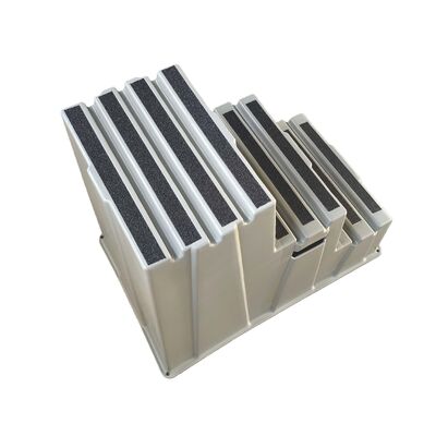 Durable 500 lb Load Capacity Stackable Step Stool with Eco-friendly HDPE and Non-slip Design