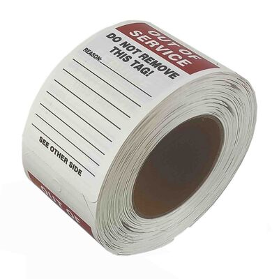 Benutzerdefiniertes Vinyl-Sicherheitsetikett wasserdicht Tränenbeständig UV-beständig Schnelle Reaktion für Sicherheitsprodukte