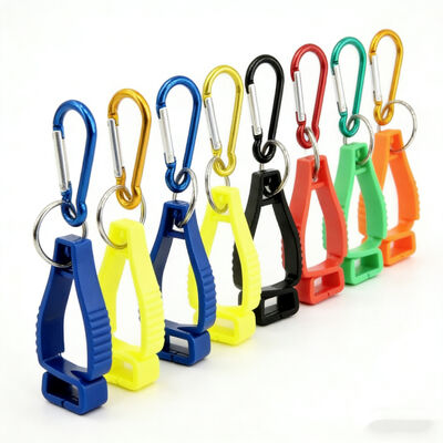 Großhandel Custom Handschuhhalter farbenfrohe tragbare Sicherheit Plastikhandschuhclip Werbe- und Geschäftsgeschenke