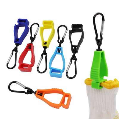 Custom Printed Logo Handschuhclip mit Carabiner-Clip Kunststoff-Arbeitshandschuhhalter für den Bau