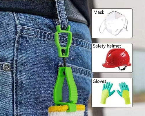 Benutzerdefinierter hochfester POM-Kunststoff Anti-Verlust-Sicherheits-Anti-Rutsch-Handschuhclip-Halter für Arbeitshandschuhe