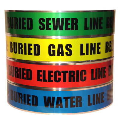 Besonders gedrucktes Logo Wasserdicht 5 mm Dicke Untergrund-Detektierbares PE Warnband