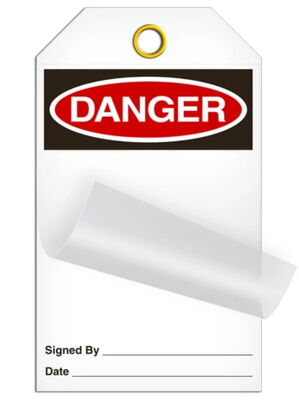 Custom-gedruckte Logo-Selbstlaminierende Peel- und Stick-Tag PVC-Verriegelungs-Tag