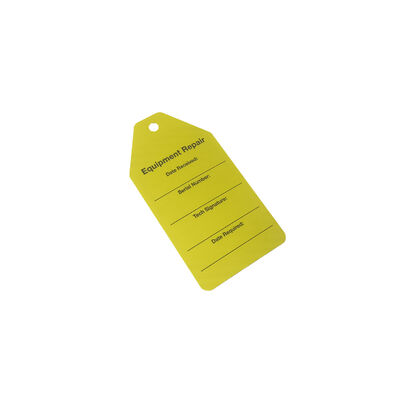Custom Wasserdichte PVC-Sicherheitsausweis mit digitalem Druck für Verriegelung Tagout-Ausrüstung Warnung