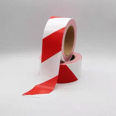 Individuell bedrucktes Logo, rot-weißes Warnband, PE-Klebeband für Baustellen