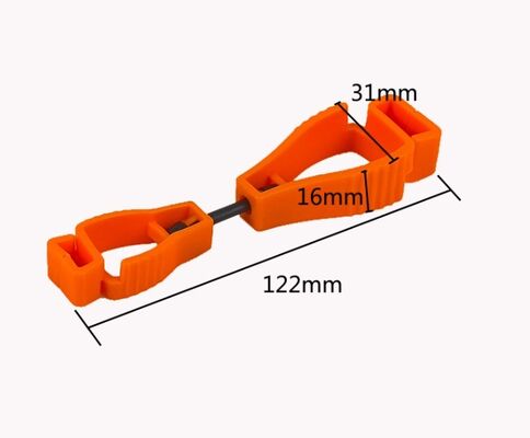 Plastic Glove Clips Custom Logo Printing Durable Work Glove Holder Polyethylene Material Multiple Color and Size Options